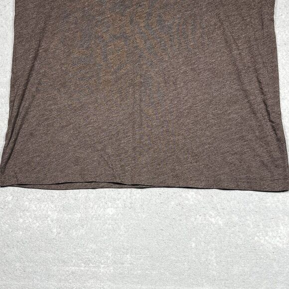Ariat T-Shirt Mens XXL Brown Buckle Heather Graphic Logo Short Sleeve Western - Picture 6 of 12